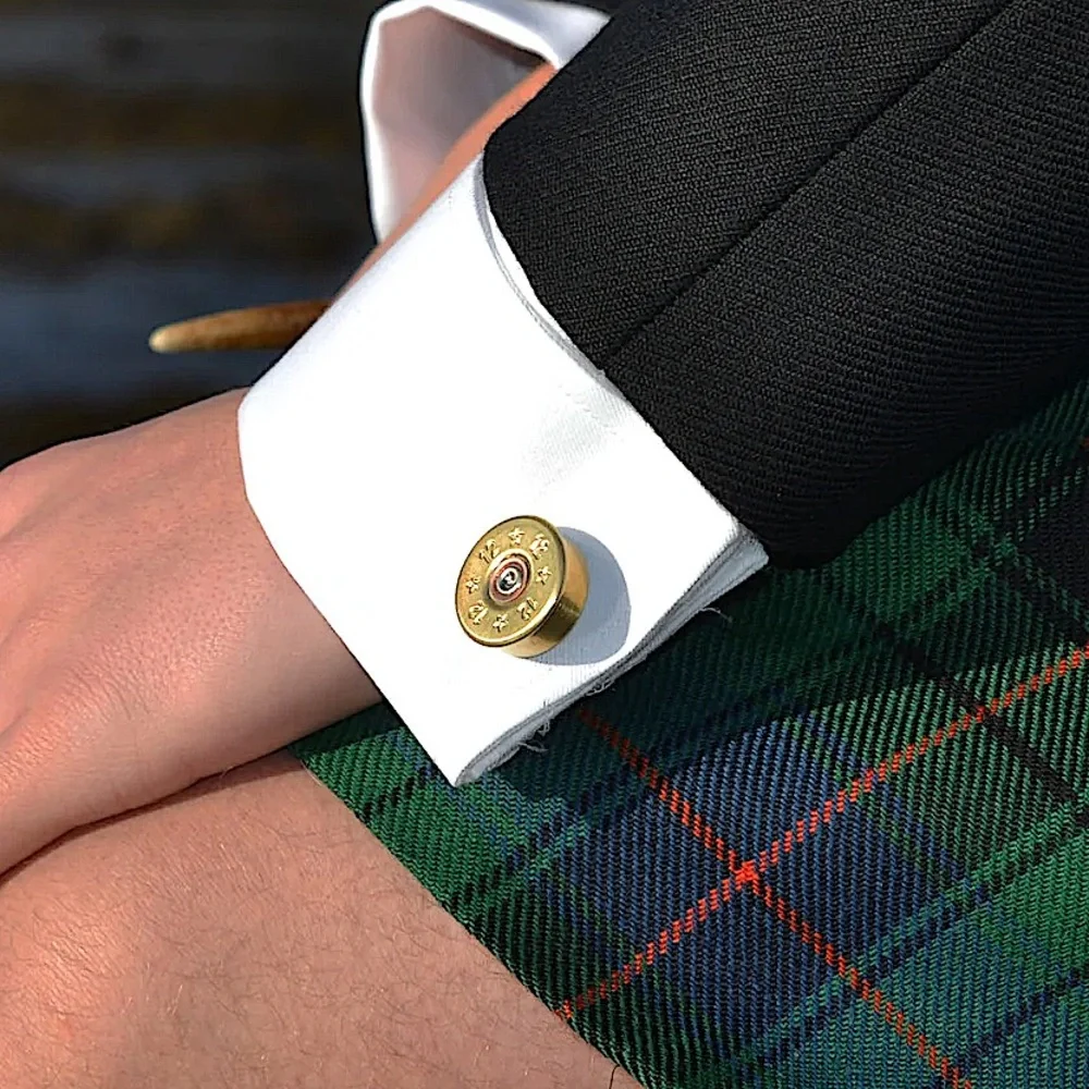 Gold Plated Shotgun Shell Cufflinks